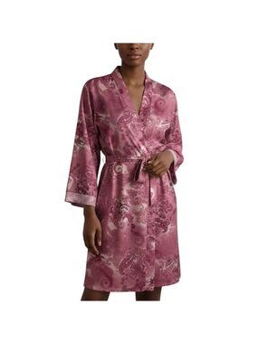 ✨3/$20✨ Delicates Casual Paisley Long Sleeve Open Front Tie Waist Kimono Robe